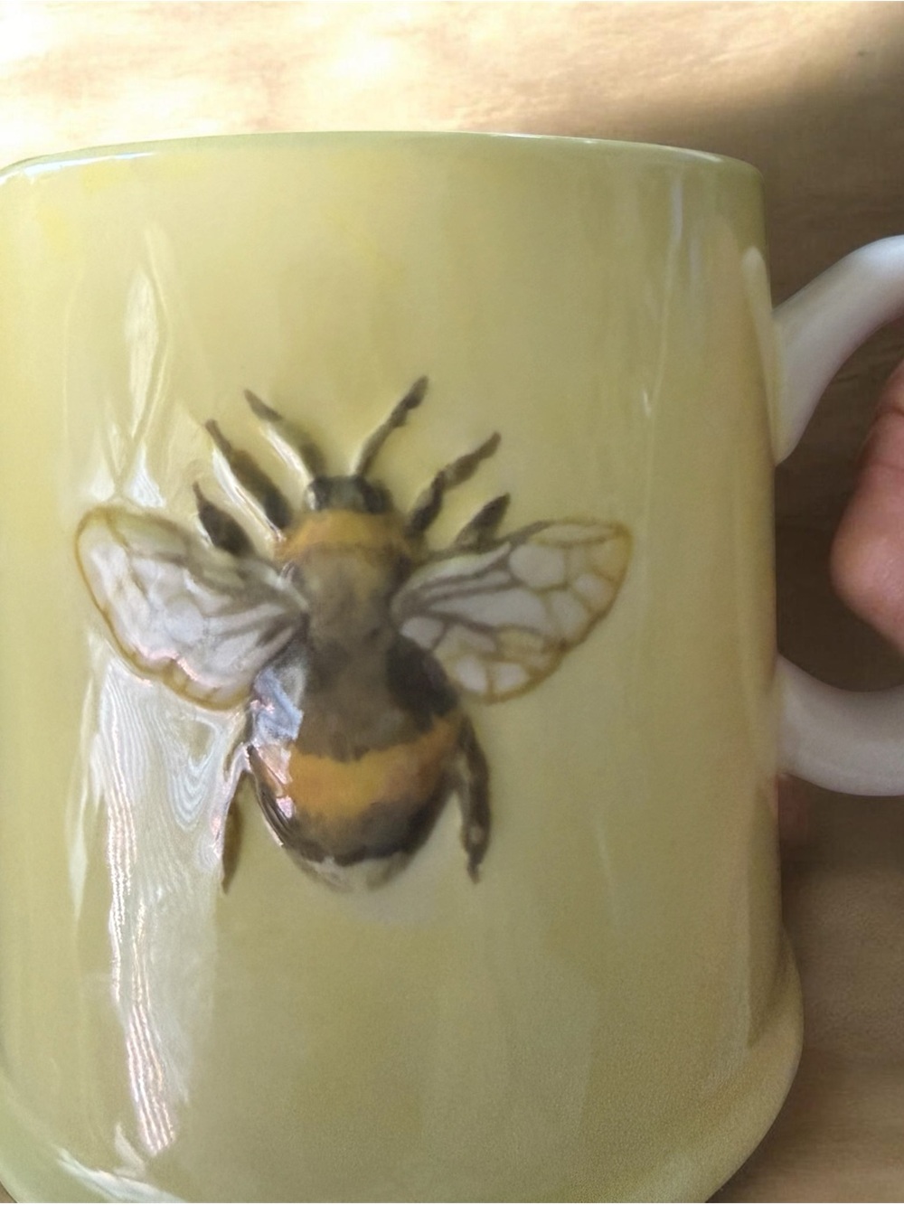 Vintage Style Yellow Bee & Lemon Coffee Mug Set ☕️ Cottage Kitchen Decor - Picture 4 of 6